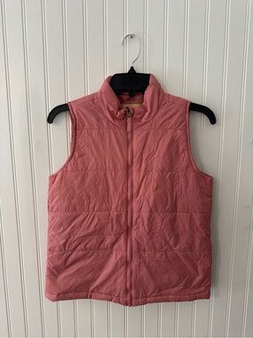 Thereabouts Girls Quilted Coral Pink Puffer Vest